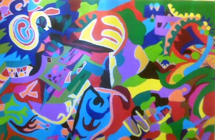Abstract Wall Painting