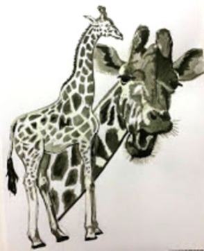 Giraffes in Ink